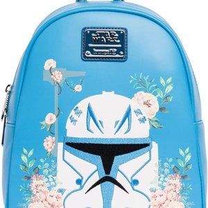 Loungefly Blue Star Wars Floral Backpack